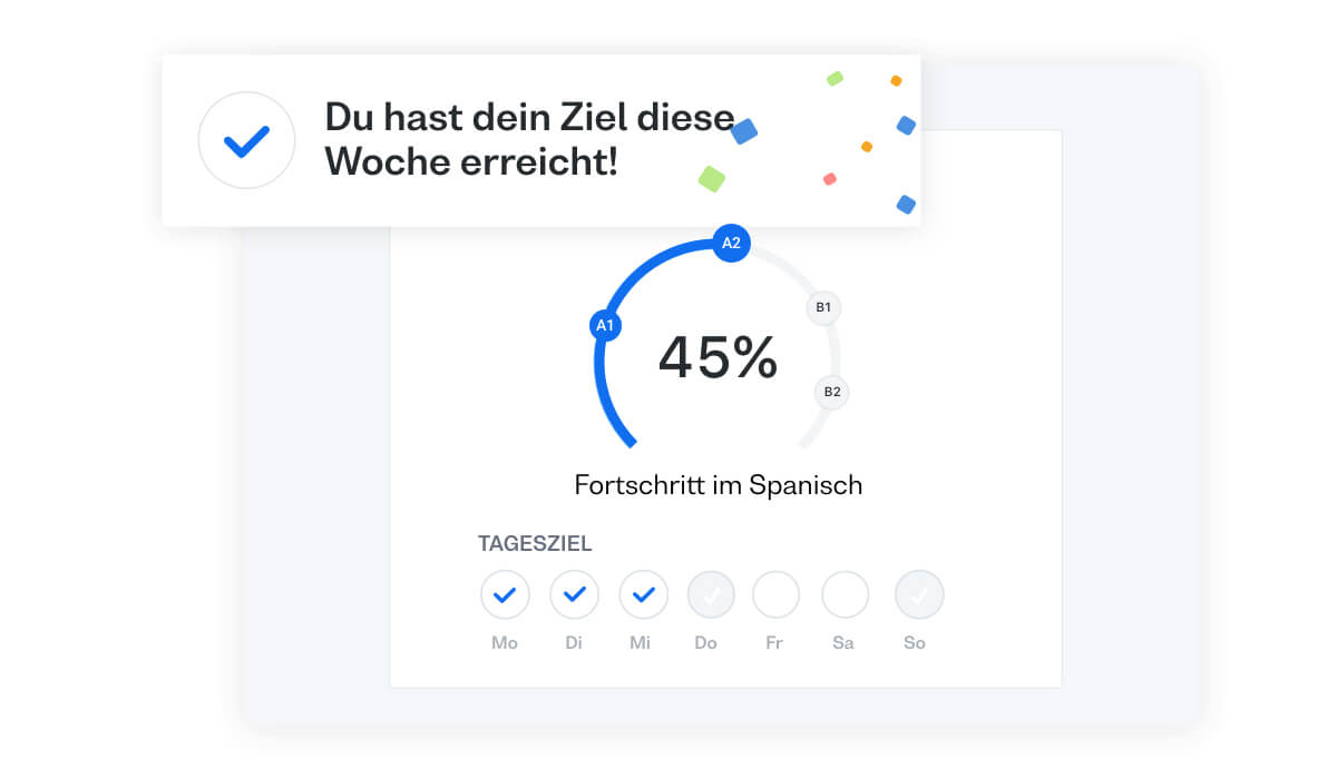 Am Ball bleiben mit einem Lernplan: lerne Spanisch